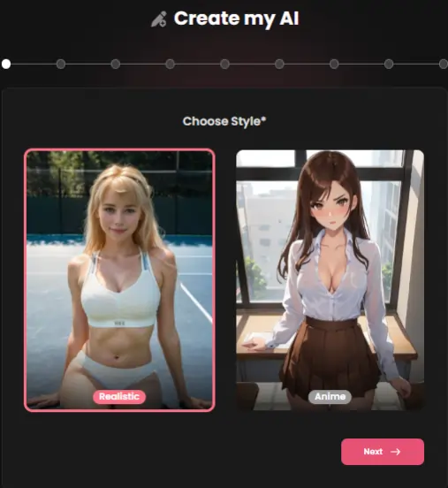 Candy AI Choose Character Style