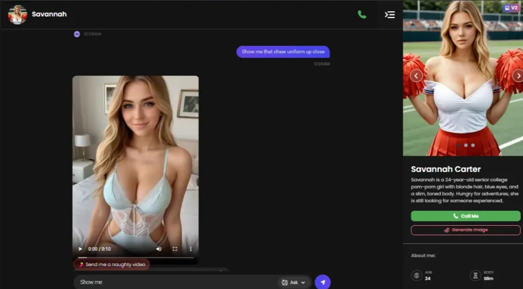 Candy AI - Image Request from Savannah