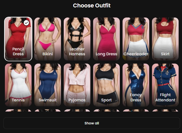 Candy AI - AI Character Clothing